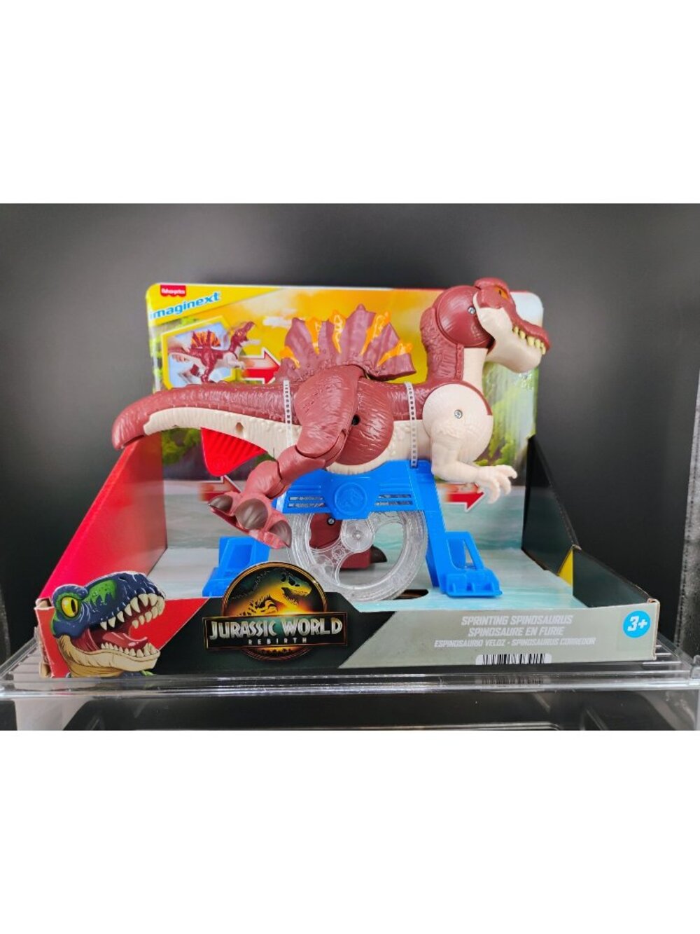 Imaginext Jurassic World Sprinting Spinosaurus Dinosaur Toy 3+